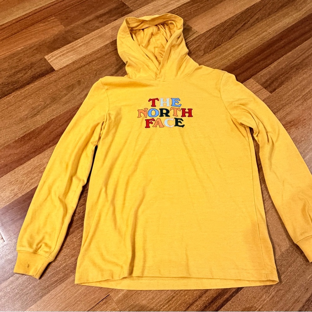 Women’s The North Face Yellow T-shirt cotton Hoodie